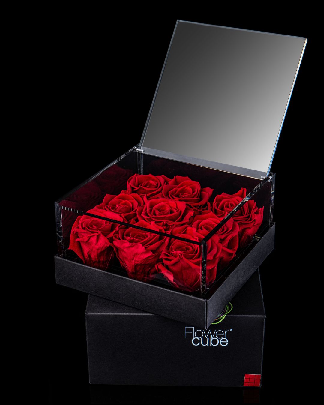 FLOWERCUBE SPECIAL EDITION MULTIROSE - 9 ROSE ROSSE