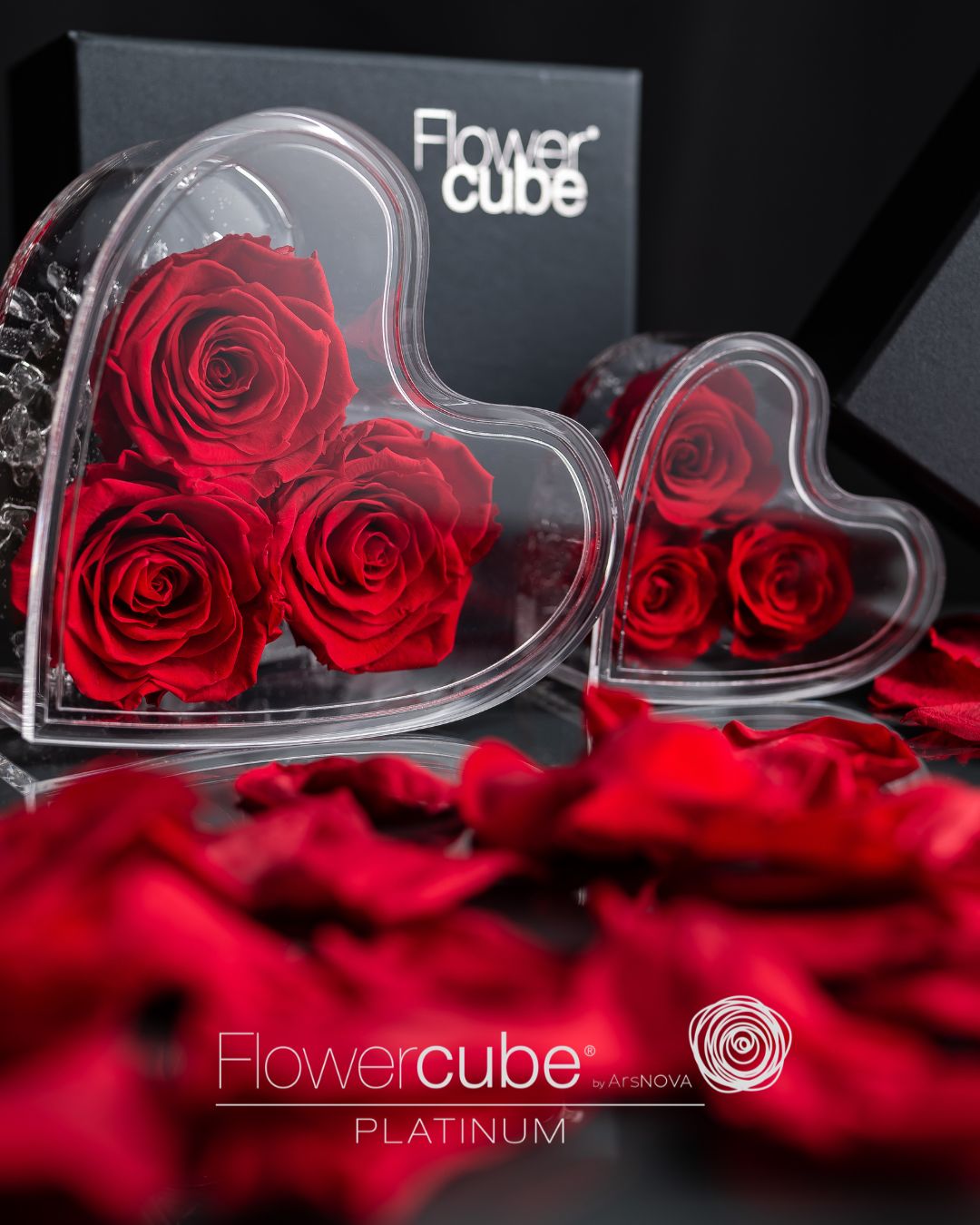 FLOWERCUBE PLATINUM CUORE