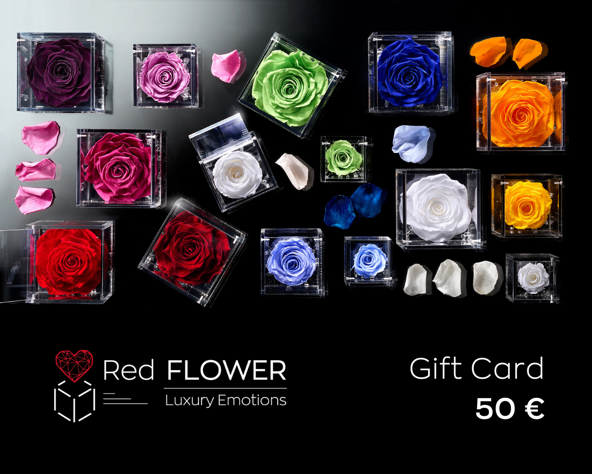Gift Card Red FLOWER